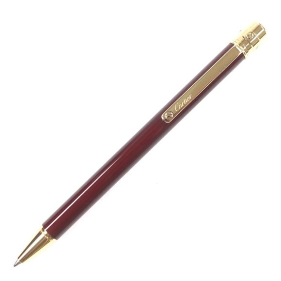 Cartier Santos de Ballpoint Pen with Logo Engraving Twist Closure